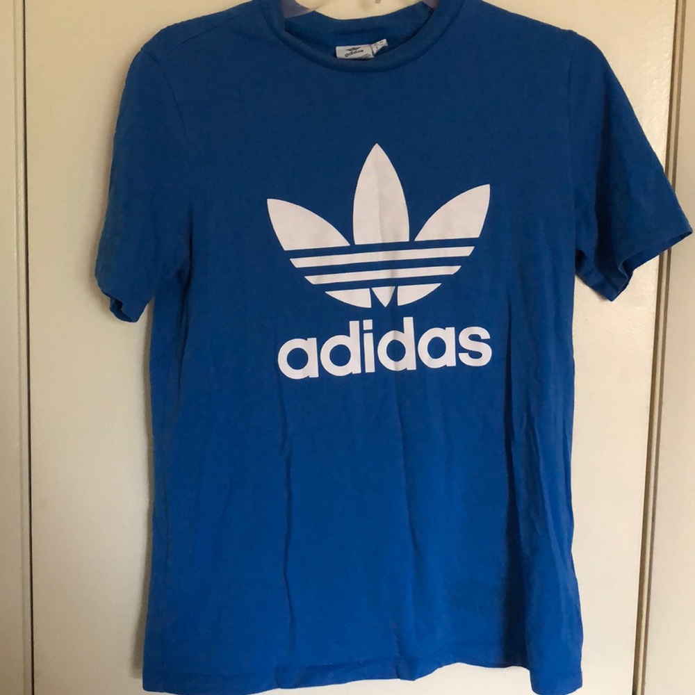 adidas blue t shirt